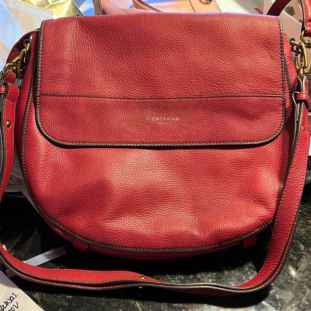 Liebeskind Berlin Hobo Bag in Wine Leather